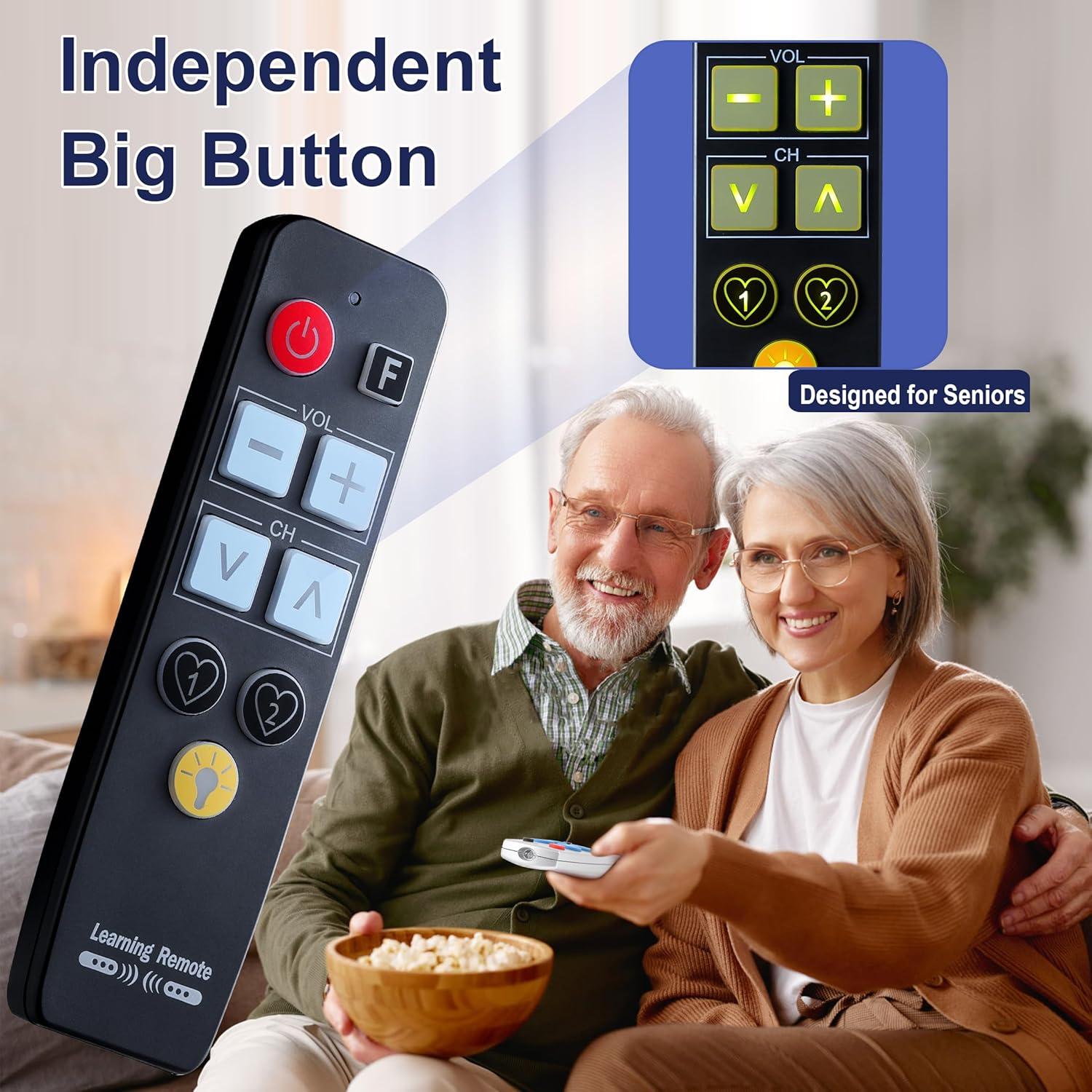 Control Remoto Universal Grande Ziezii L003 para Personas Mayores