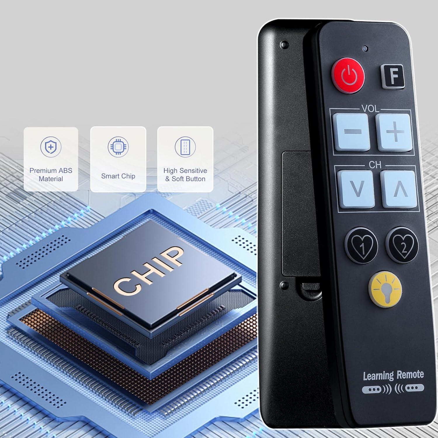 Control Remoto Universal Grande Ziezii L003 para Personas Mayores