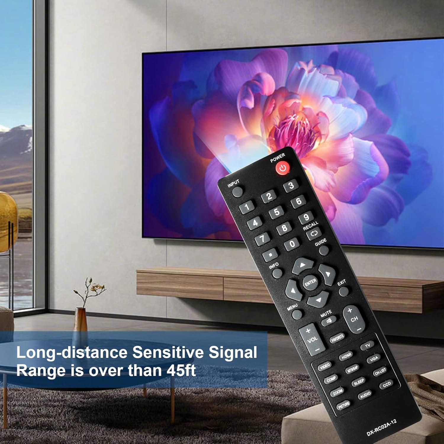 Control Remoto Universal DX-RC02A-12 para Televisores Dynex