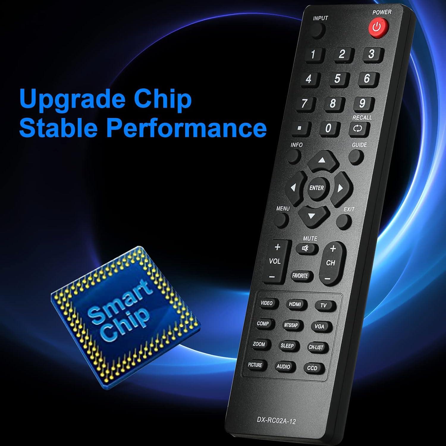 Control Remoto Universal DX-RC02A-12 para Televisores Dynex
