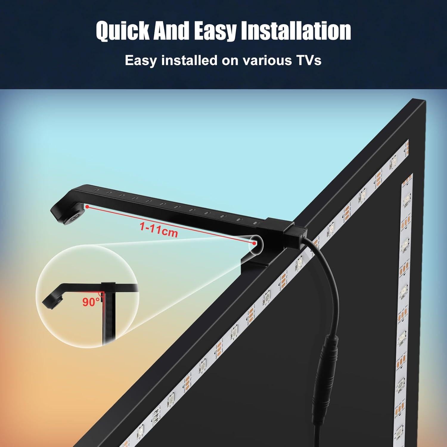 Tira de Luz LED para TV Diyife 4.0m 55-65" con Sensor AR