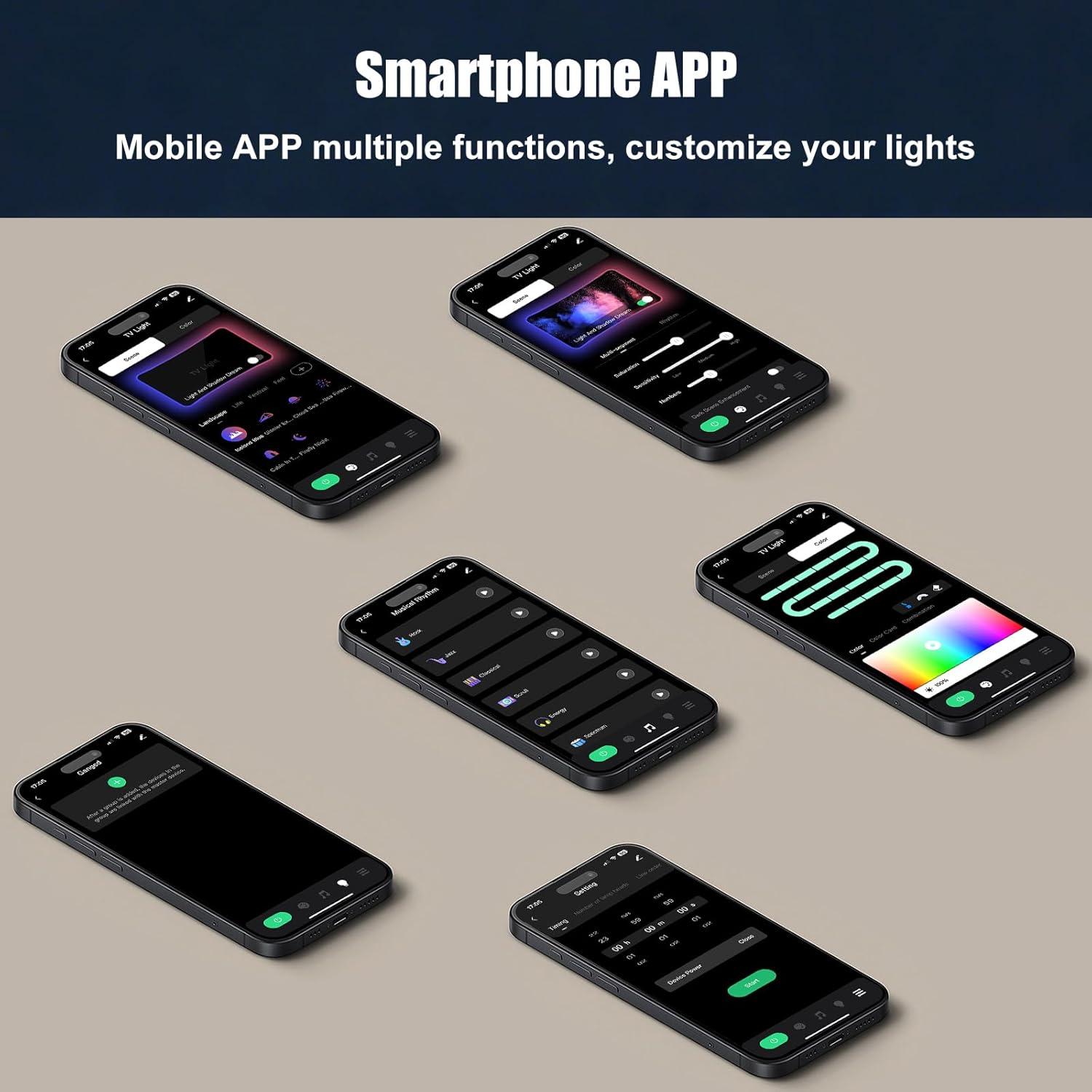 Tira de Luz LED para TV Diyife 4.0m 55-65" con Sensor AR