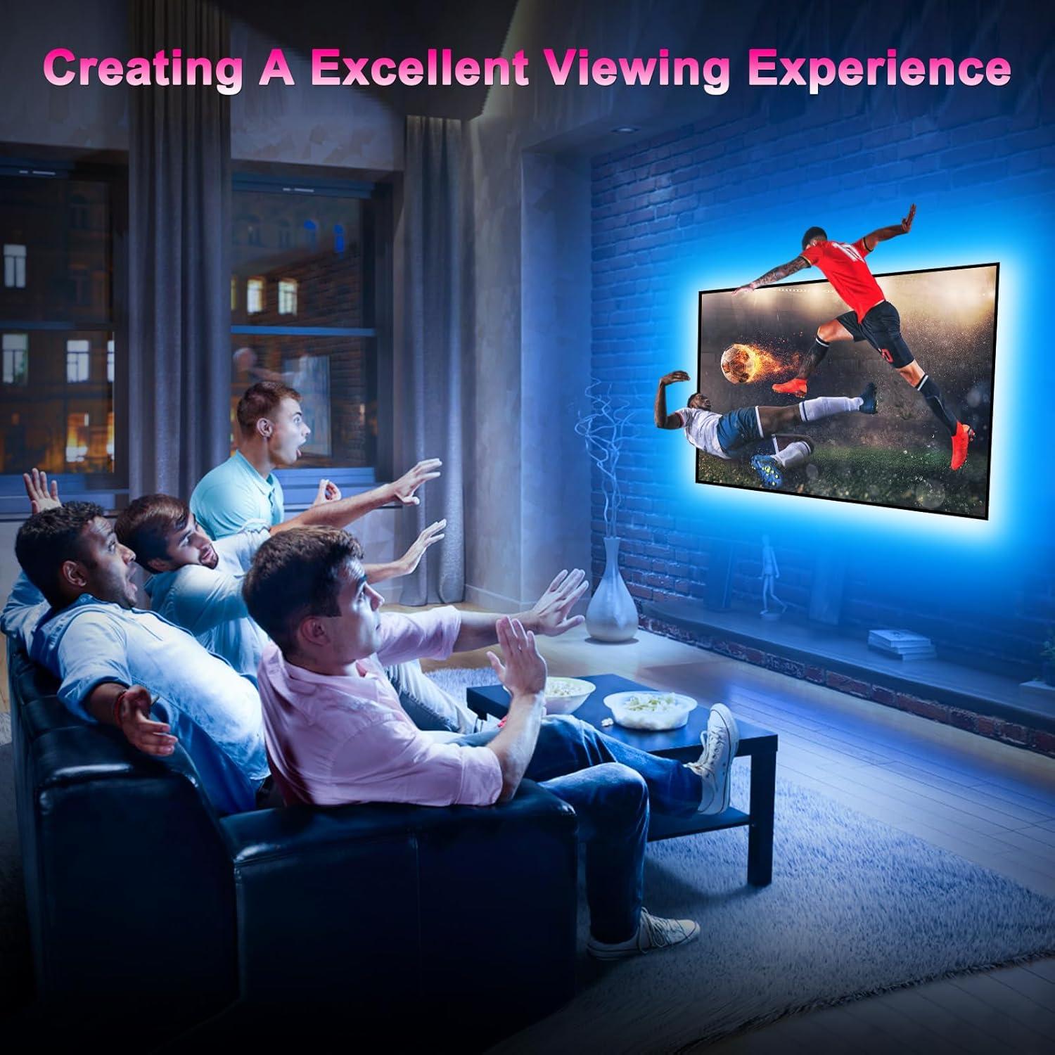 Luces LED HORYLIT 5m para TV 55-70" Multicolor con APP