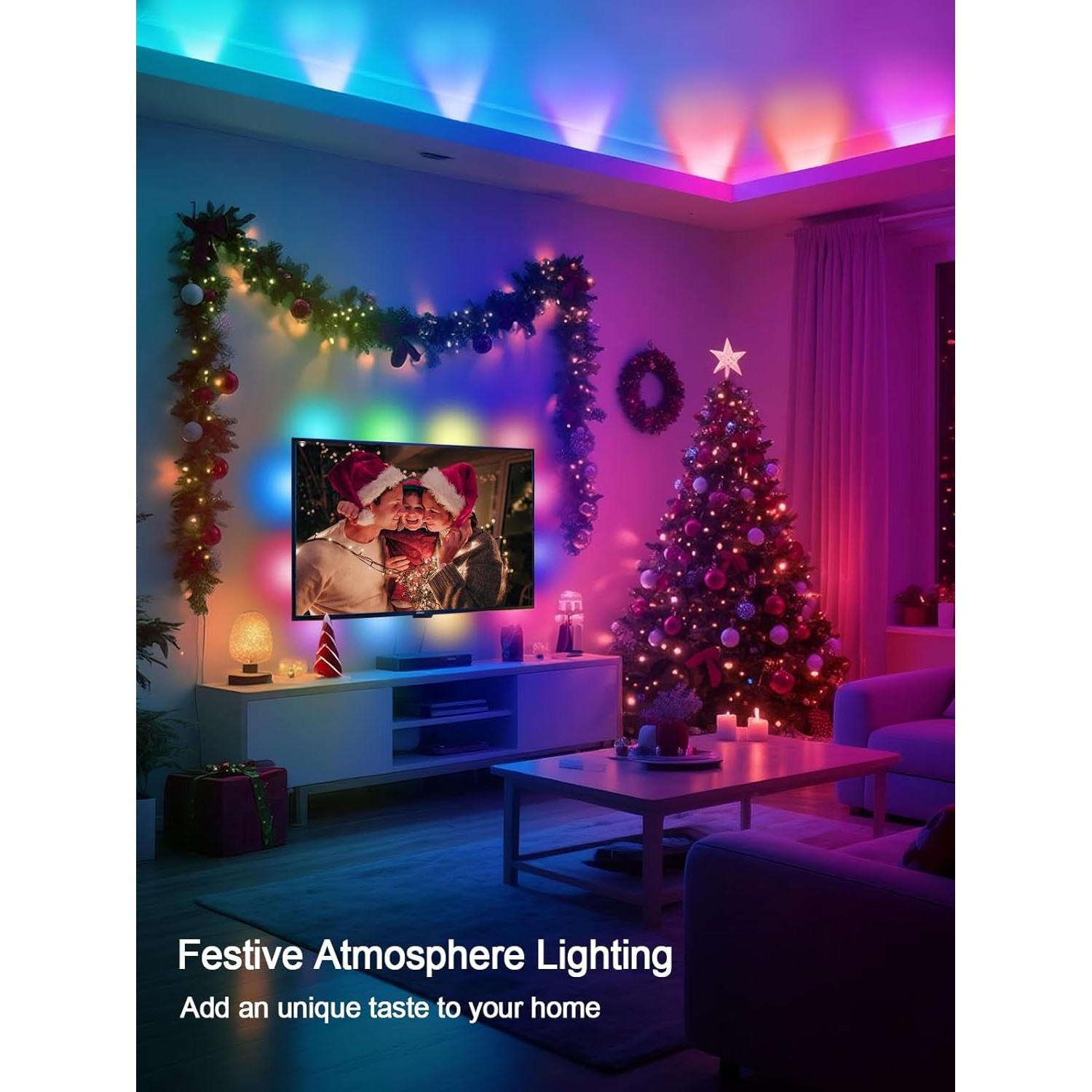 Luces LED RGB Tyute 2.99m para TV 35-55" Control Remoto