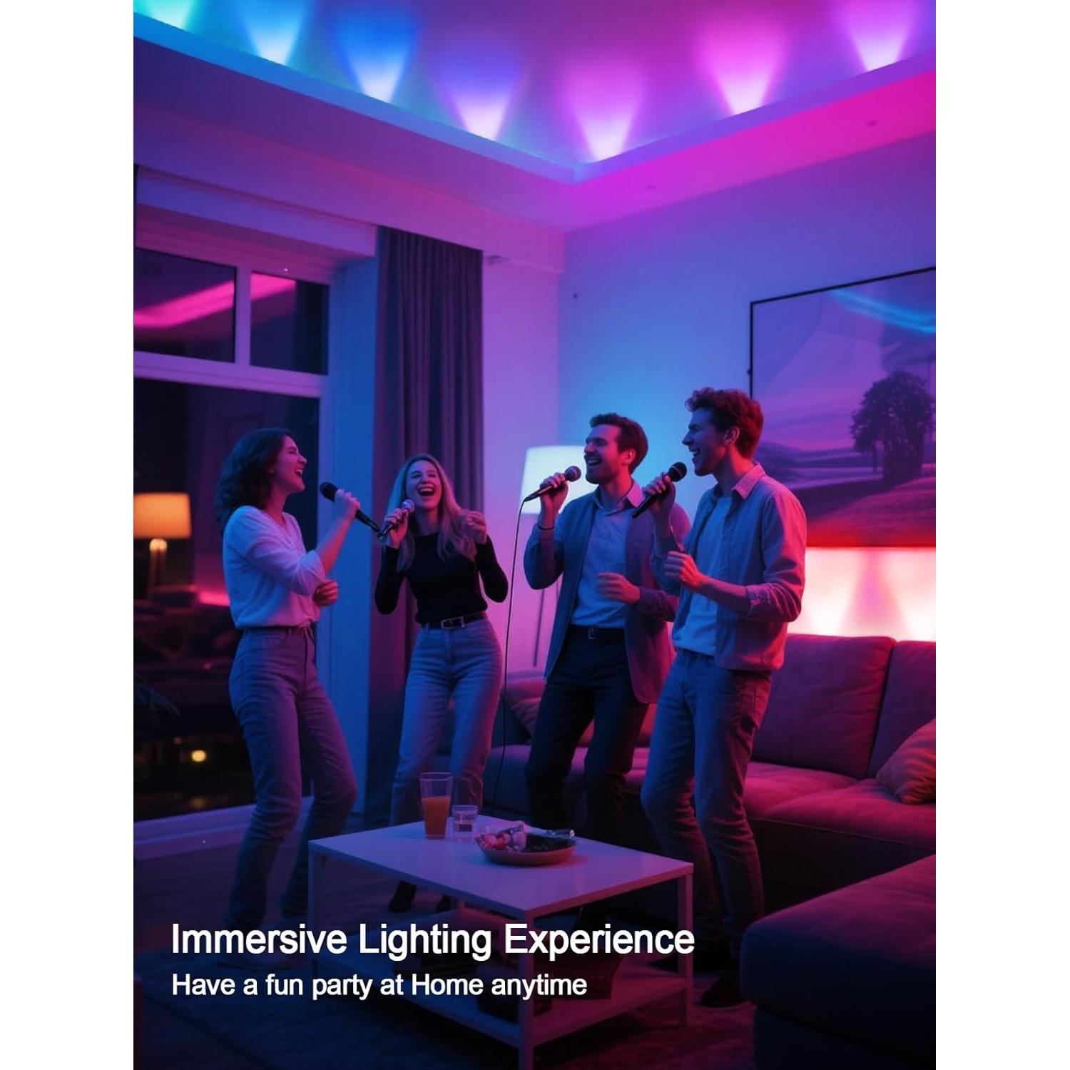 Luces LED RGB Tyute 2.99m para TV 35-55" Control Remoto