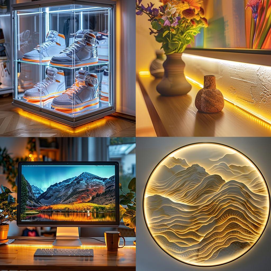 Tira de luz LED USB 5V 1m WMSDGZAI con 3 temperaturas de color