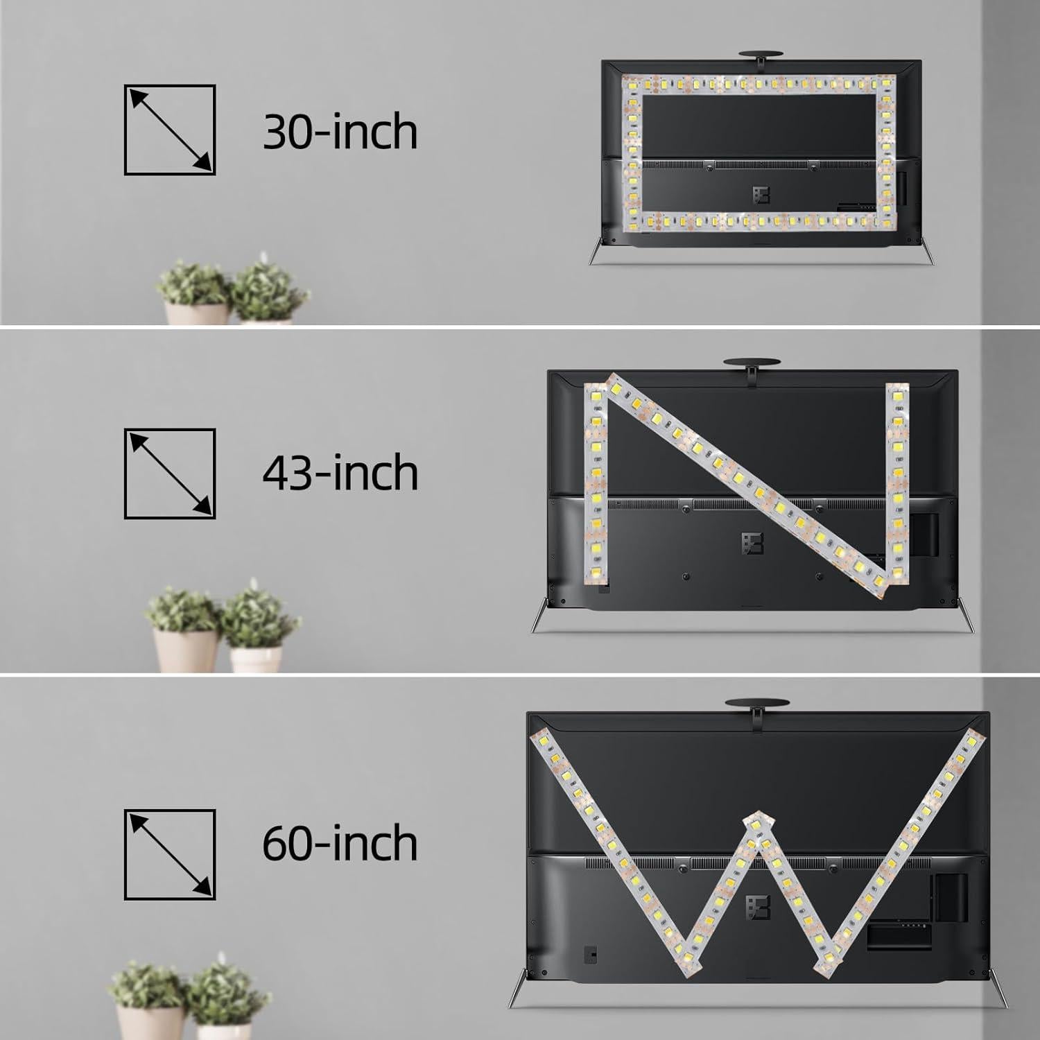 Tira de luz LED USB 5V 1m WMSDGZAI con 3 temperaturas de color