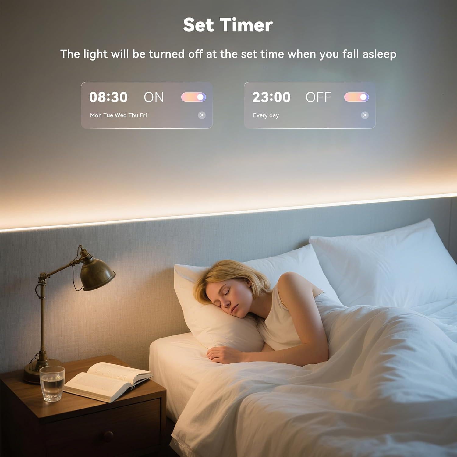 Tira LED COB RGB MIWISE 3m con control APP y música