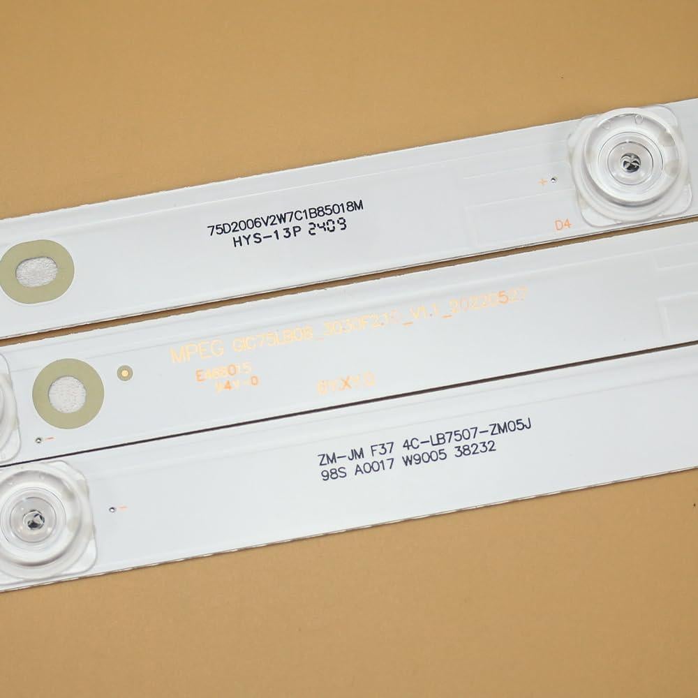 Tiras de retroiluminación LED 75" GIC75LB08 12 piezas 850mm