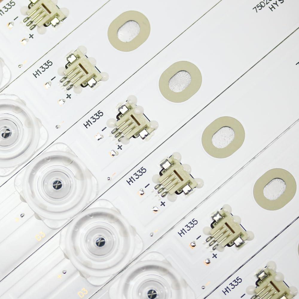 Tiras de retroiluminación LED 75" GIC75LB08 12 piezas 850mm