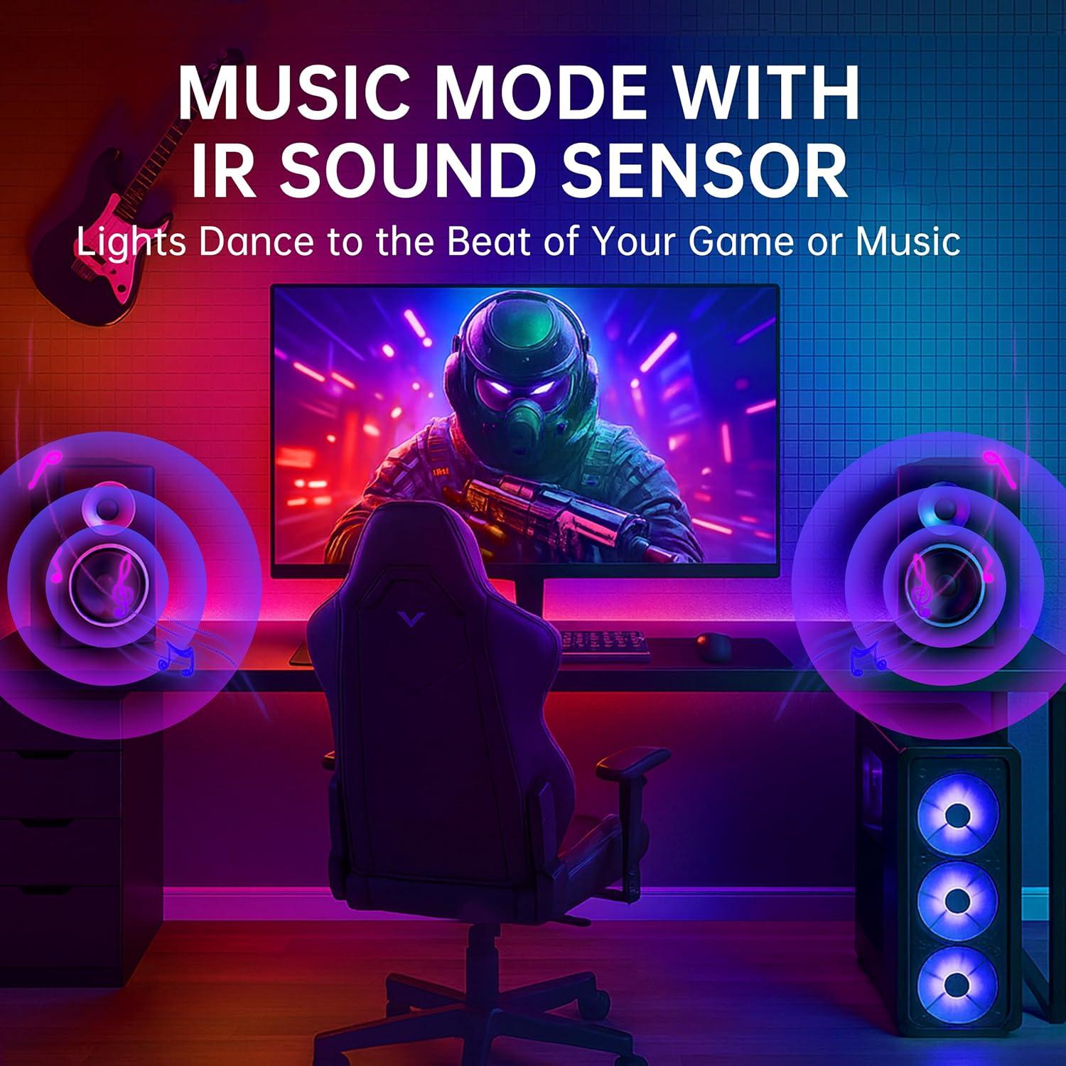 Barras de Luz LED Inteligentes VUQ 24 cm RGB+ICWW 400lm