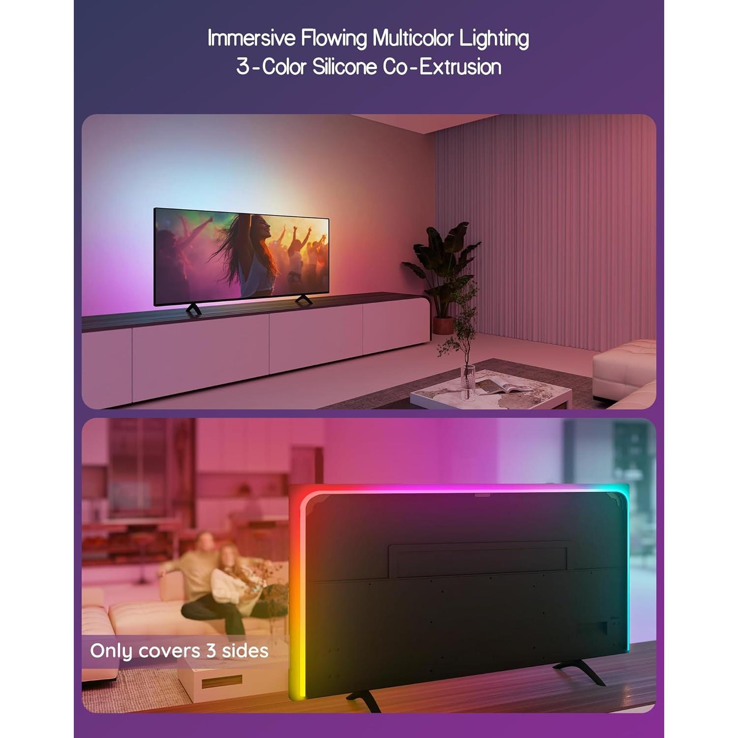 Fondo de TV LED RGBICCW BWEETECH 65" 4K HDMI 2.0