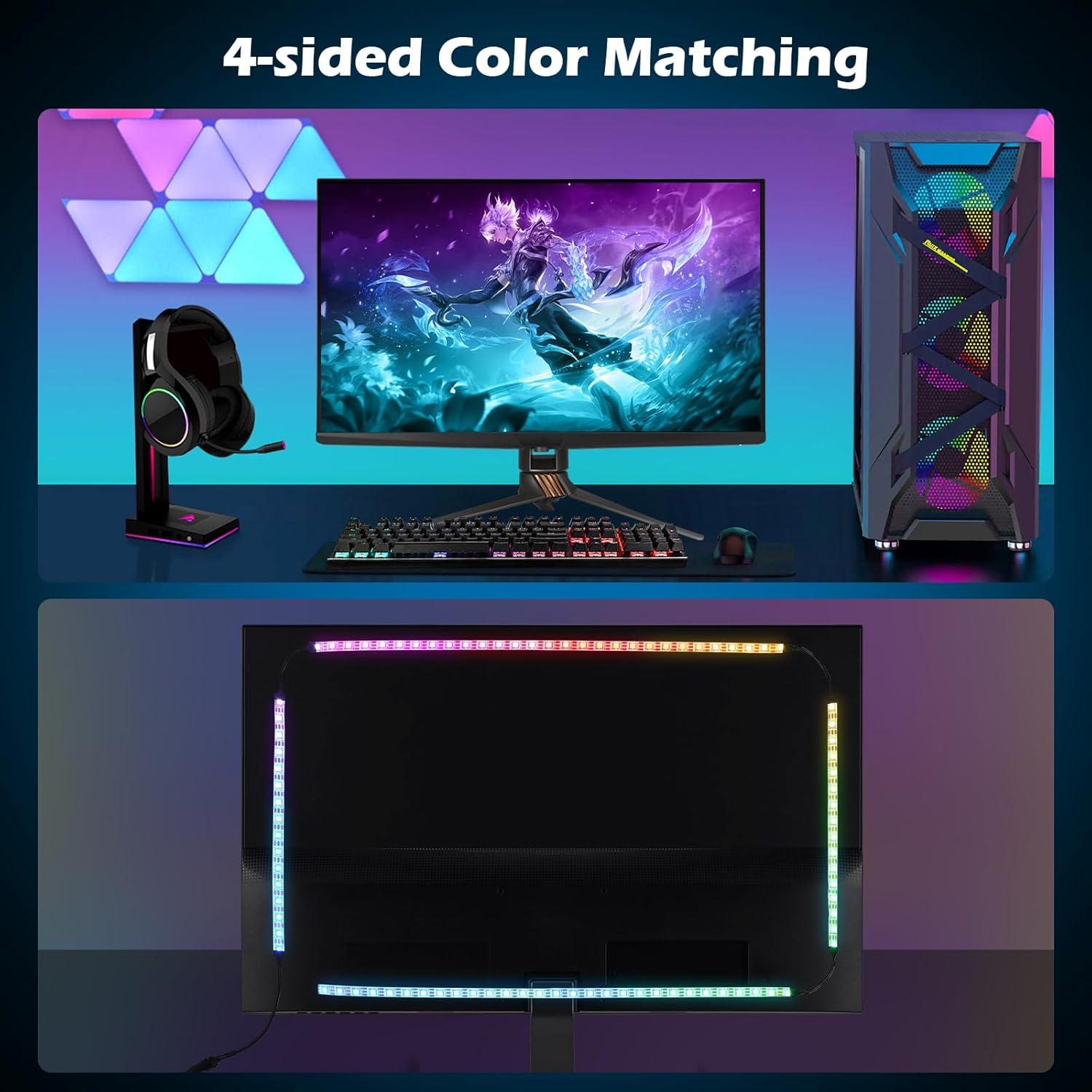 Tira LED de 1.68m para Monitor de 27" - Sincronización de Color