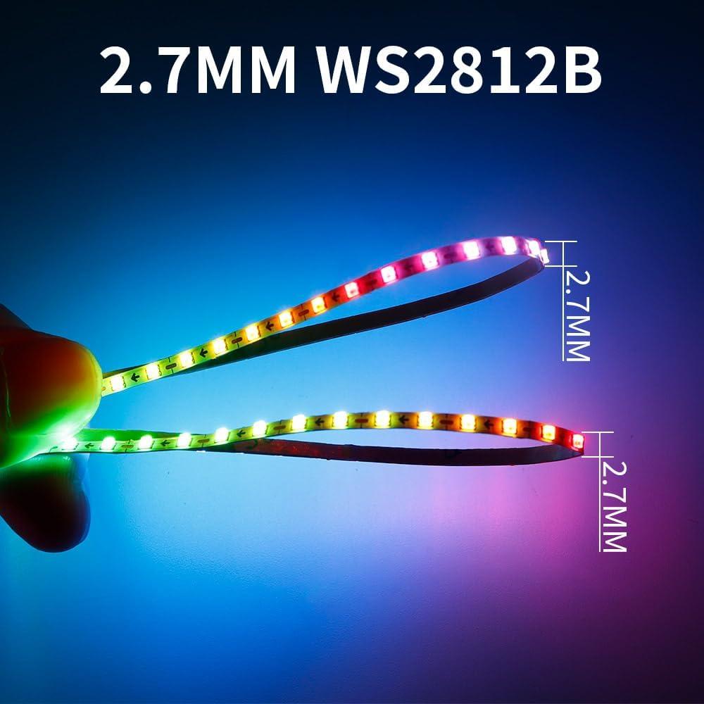 Tira LED WS2812B 1m 160 LEDs/m 2.7mm Ultra Estrecha DC5V