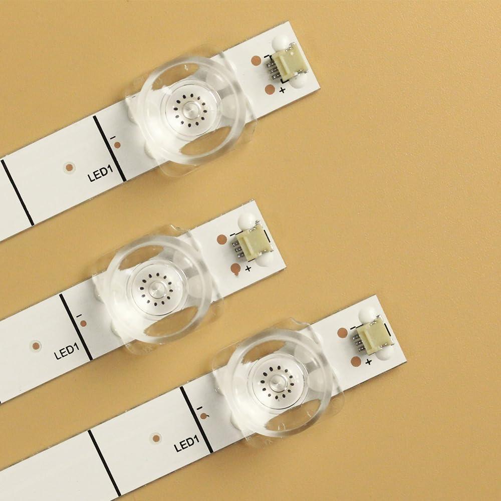 Tira de Retroiluminación LED GuuYebe 1100mm 6 Pcs 3V