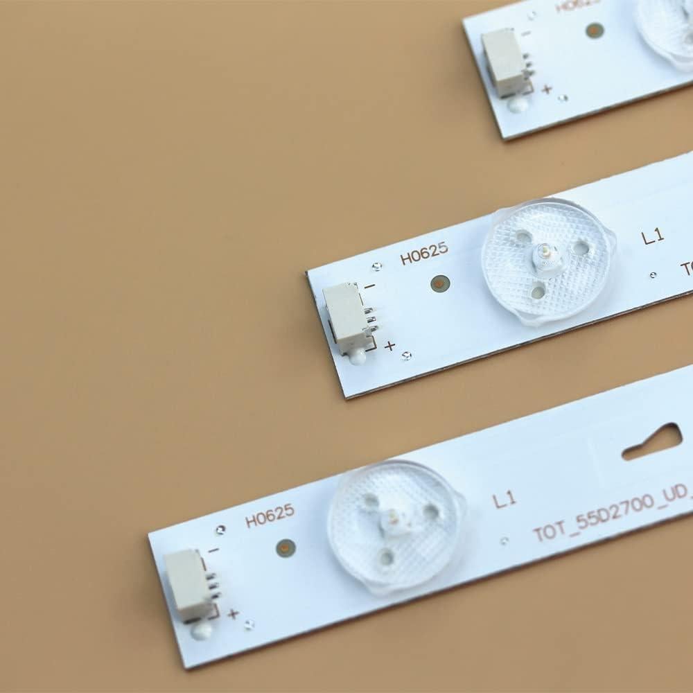 Tira LED Repuesto GuuYebe 55D2700 569mm 8 Pcs 6V