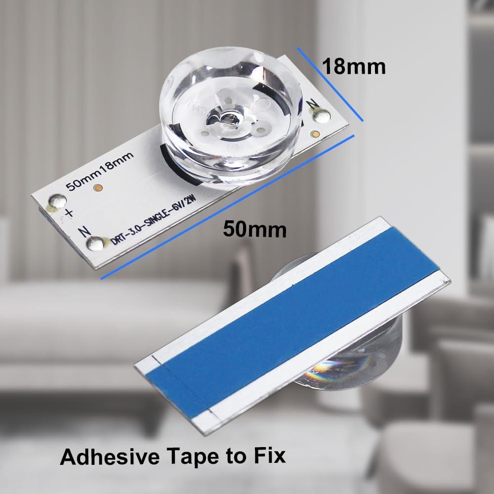 Repuesto tira retroiluminación LED GuuYebe 6V 10PCS 50x18mm