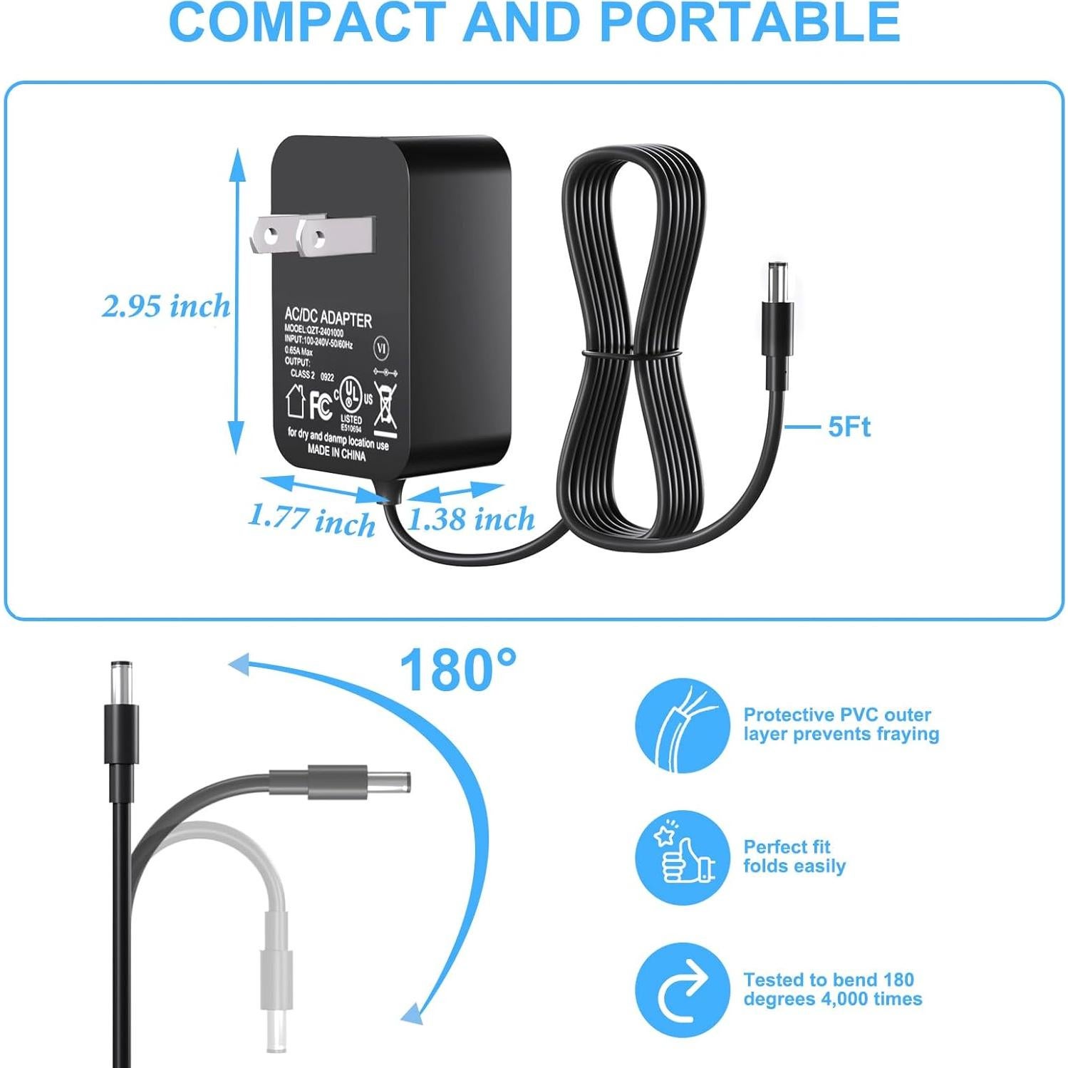 Cable de Alimentación LED Govee H6099 para TV 75-85'' 12V