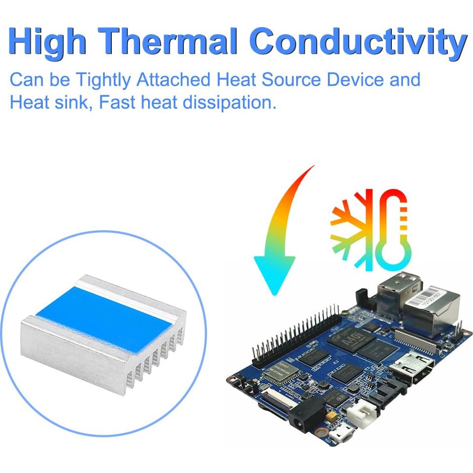Cinta Adhesiva Doble Cara GuuYebe 25m x 8mm Aislante Térmica