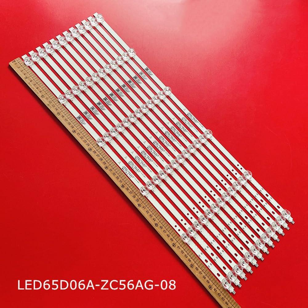 12 Tiras de Retroiluminación LED GUANGMING 643mm para TV