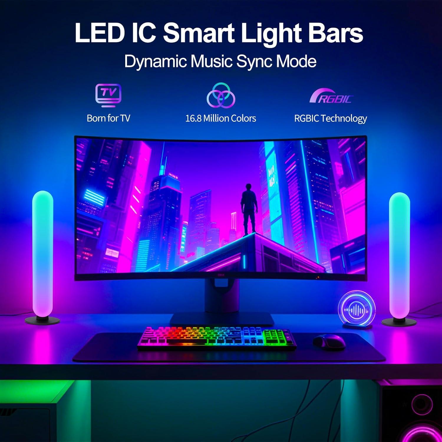 Barra de Luz LED RGB TRIPLE RABBIT KBB-1, 213 Modos, USB