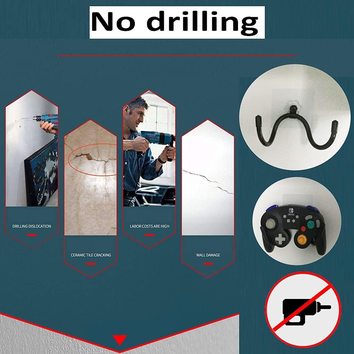 Soporte de Pared Autoadhesivo Pmsanzay para Controladores de Juego - 3 Piezas