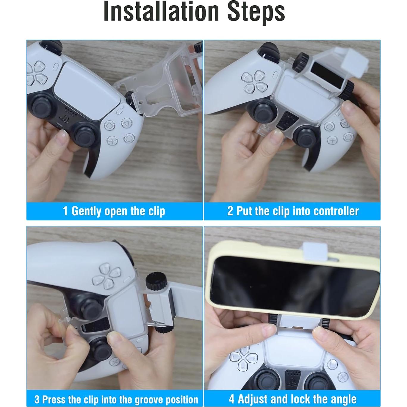 Soporte para Teléfono Joso para Controlador PS5 - Ajustable