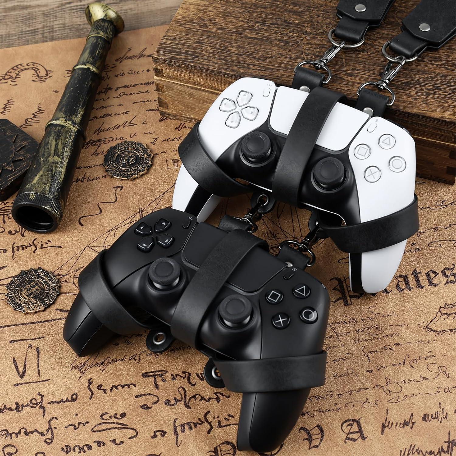 Funda de Cuero Sintético HiiFeuer para Controlador de Juego Negro