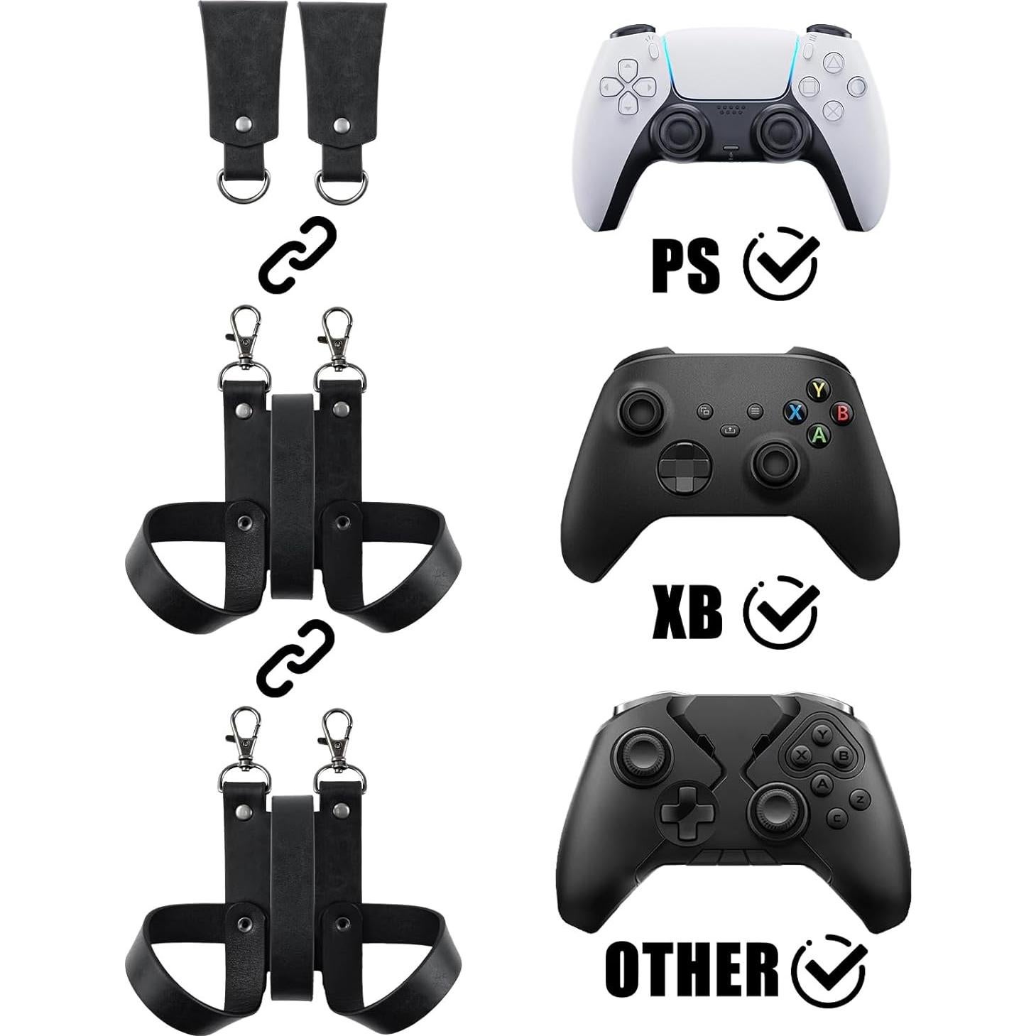 Funda de Cuero Sintético HiiFeuer para Controlador de Juego Negro