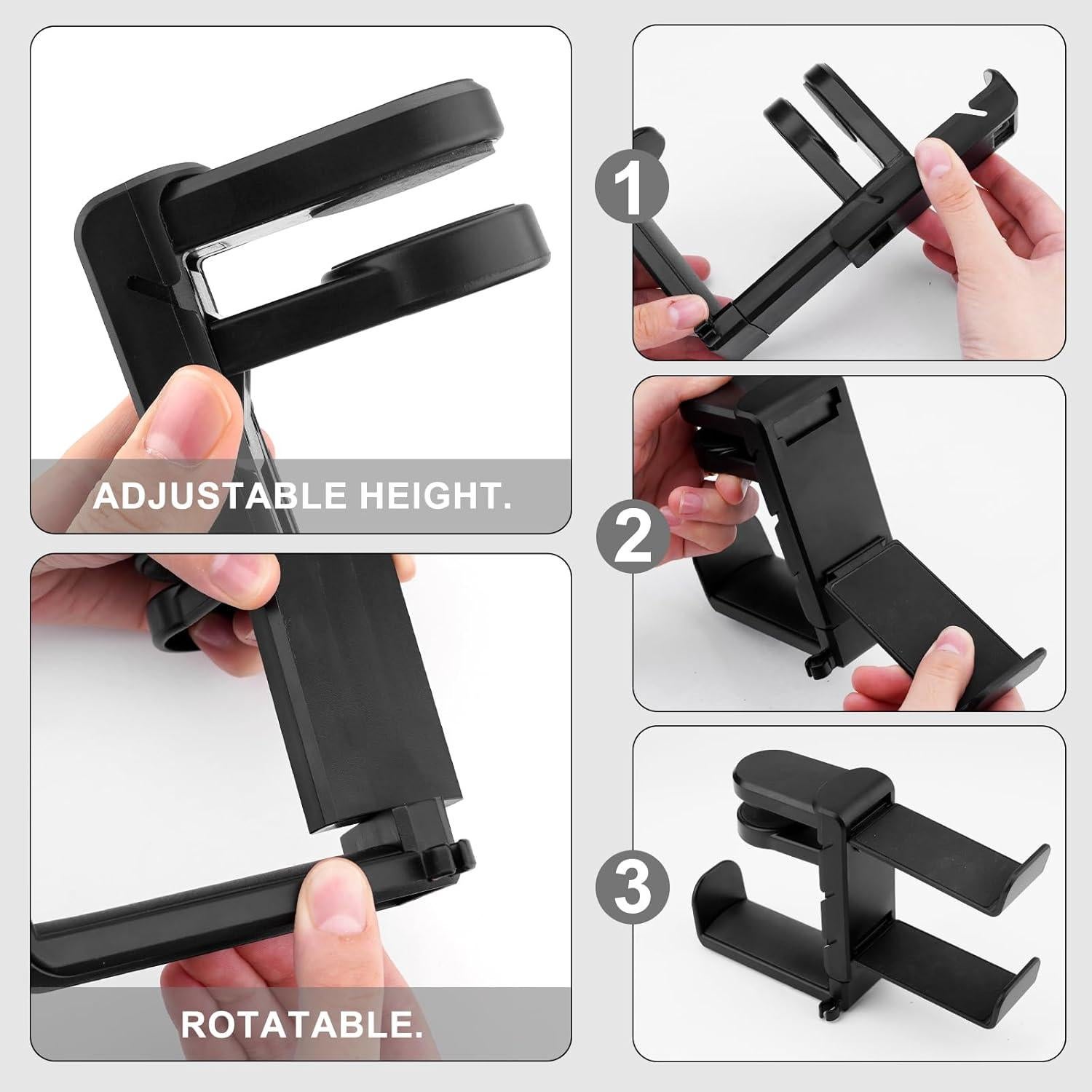 Soporte 3 en 1 para Auriculares y Controladores Bysimilai - Negro