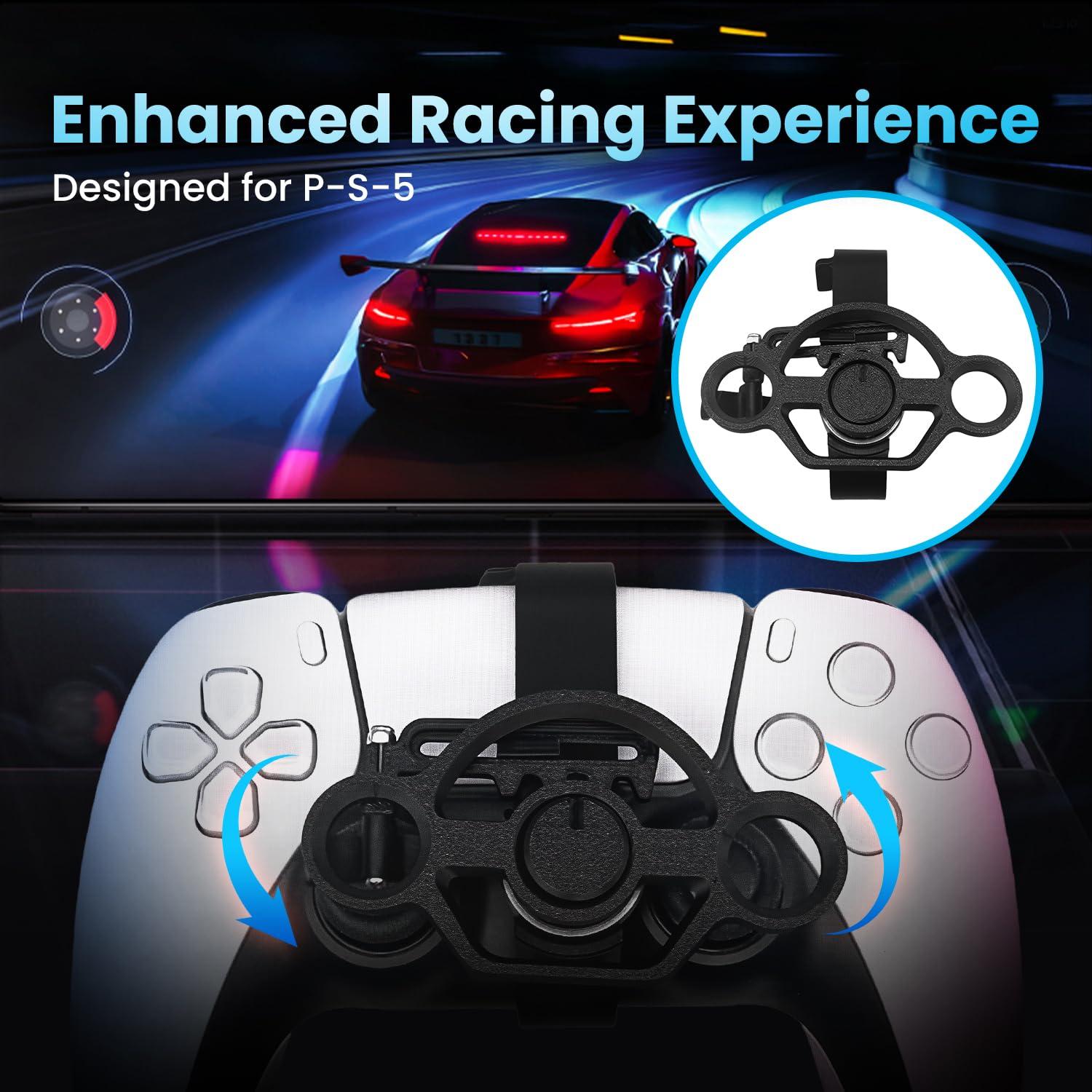 Accesorio de Volante Mini Xhiver para Controlador PS5 - Mejora de Agarre