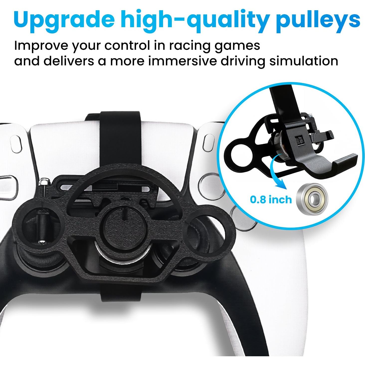 Accesorio de Volante Mini Xhiver para Controlador PS5 - Mejora de Agarre