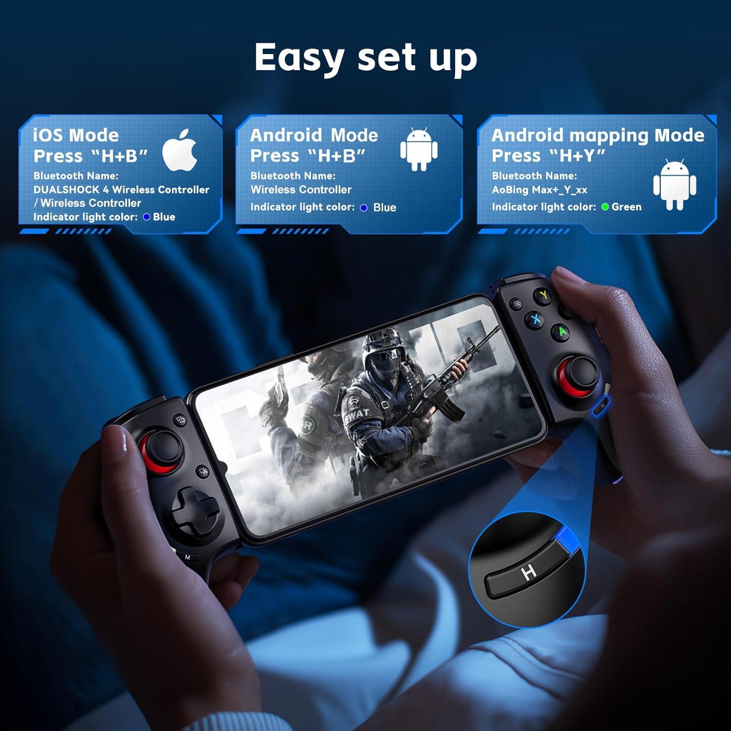 Controlador Bluetooth Megadream para iPhone/Android - Juegos en la Nube