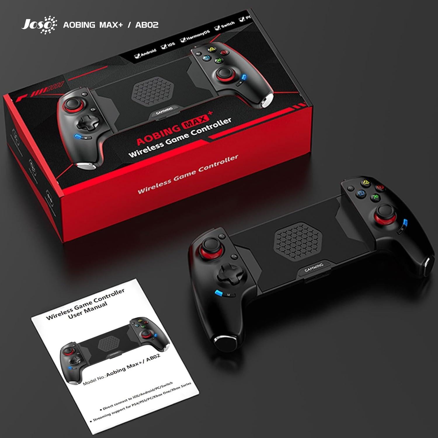 Controlador Inalámbrico Joso AB02 para Juegos Móviles - Bluetooth