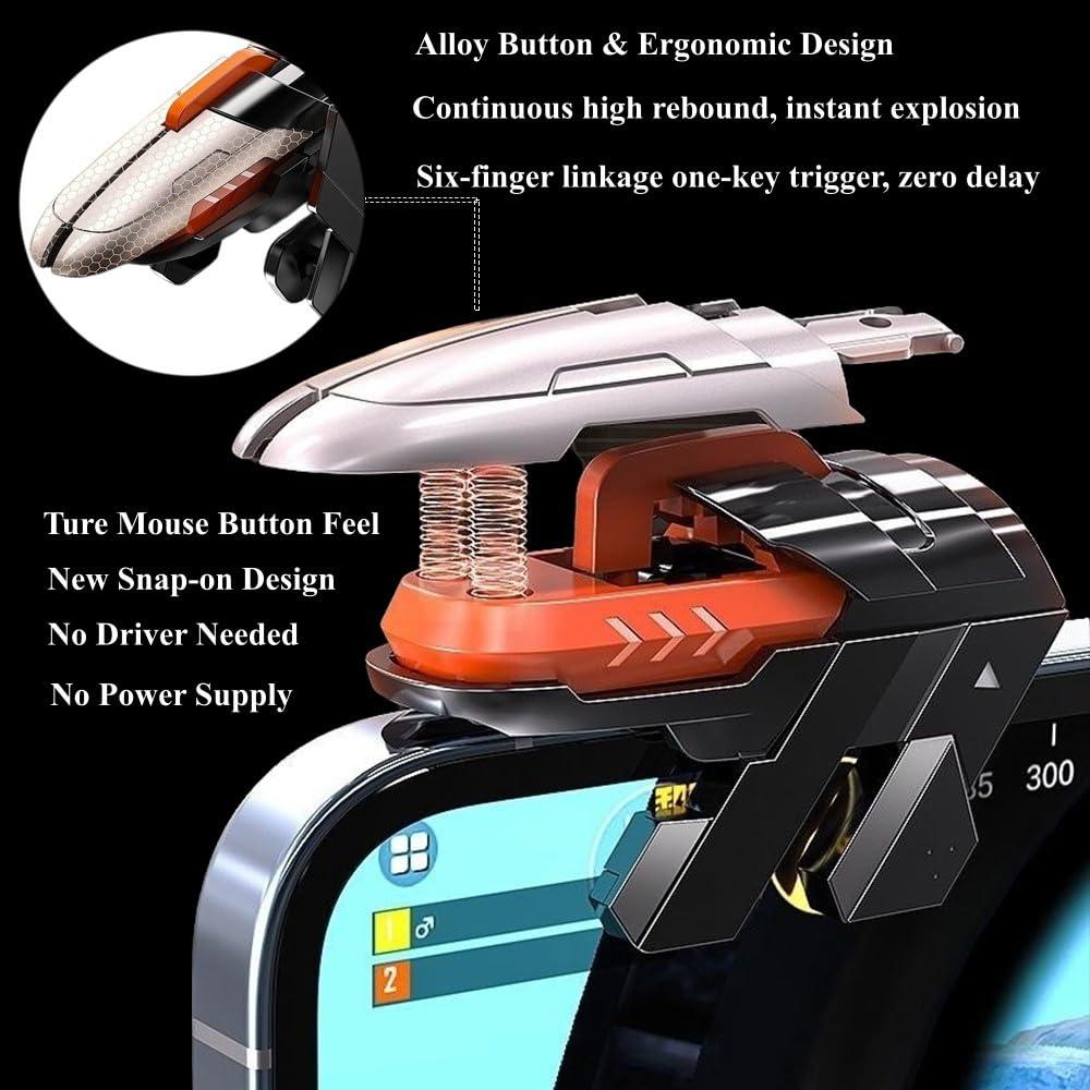Disparadores de Juego Móvil Rakizbe - 4 Disparadores 6 Dedos