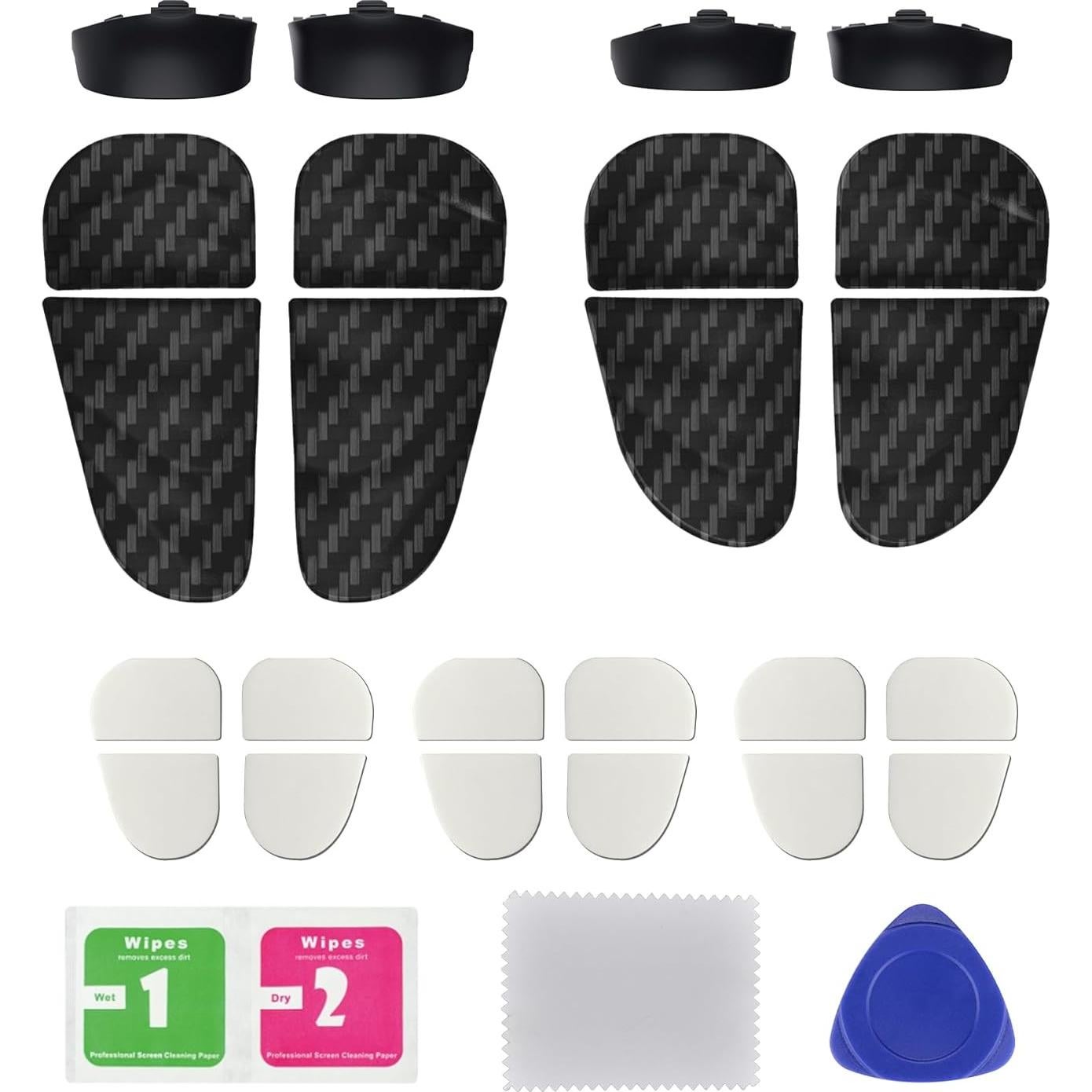 Extensores de Disparador PlayVital para Controlador PS5 - Fibra de Carbono