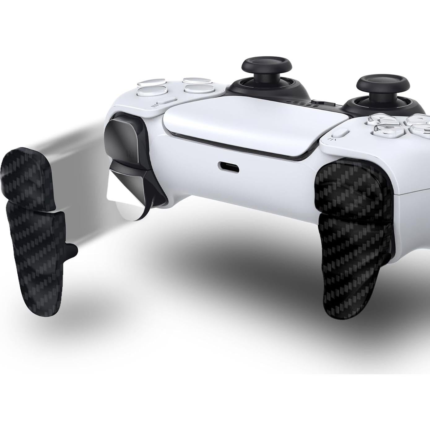 Extensores de Disparador PlayVital para Controlador PS5 - Fibra de Carbono