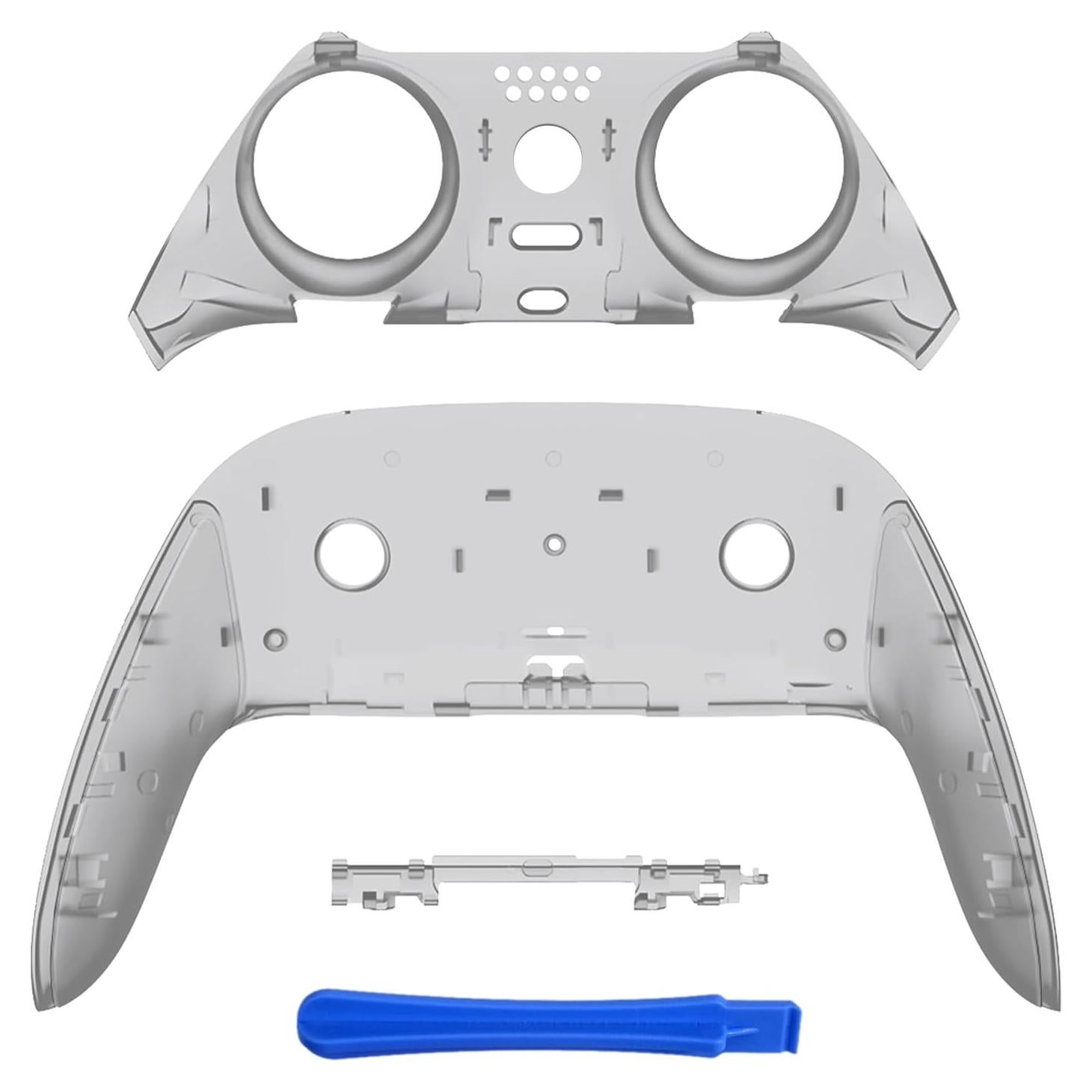 Carcasa Decorativa eXtremeRate para Controlador PS5 Edge - Negro Transparente