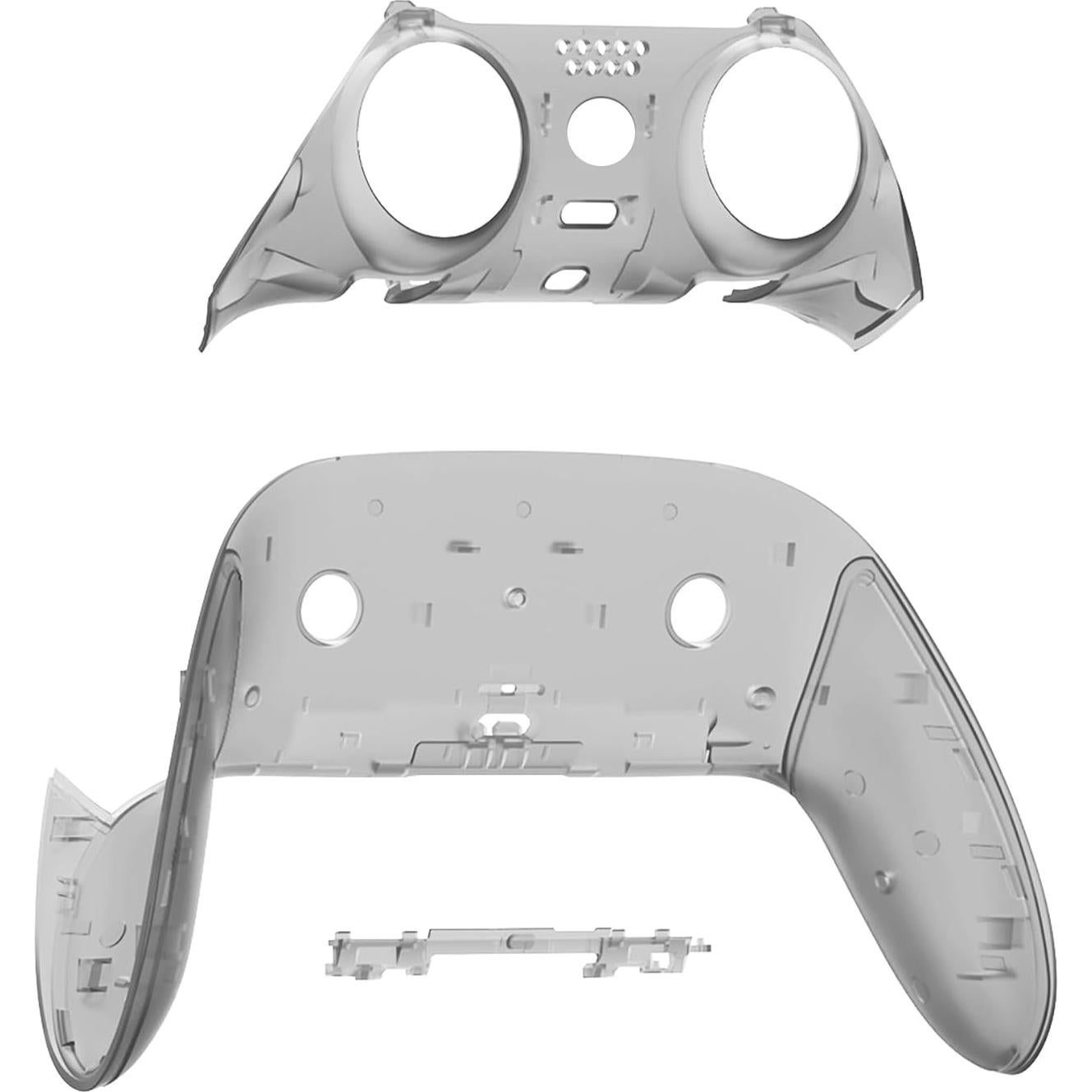 Carcasa Decorativa eXtremeRate para Controlador PS5 Edge - Negro Transparente