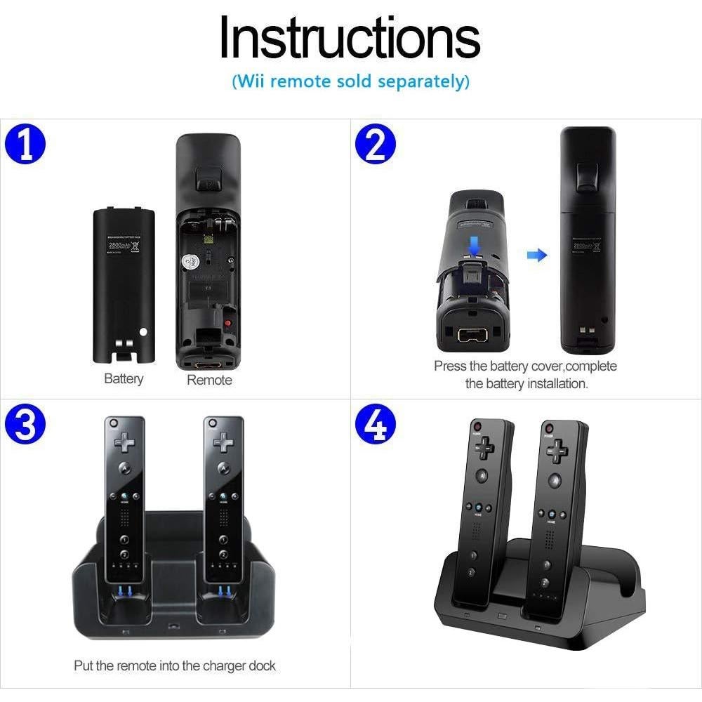 Estación de Carga 2 en 1 YZGame para Wii U y Controladores