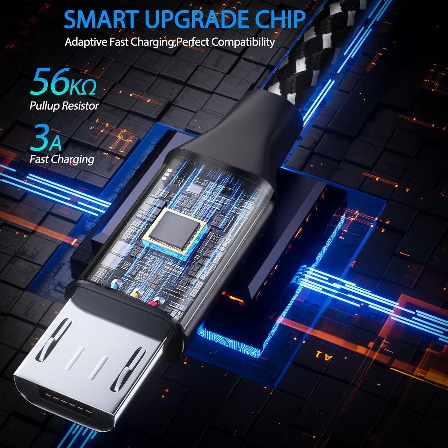 Cable de Carga Micro USB SCOVEE 1.83m para PS4 y Xbox One