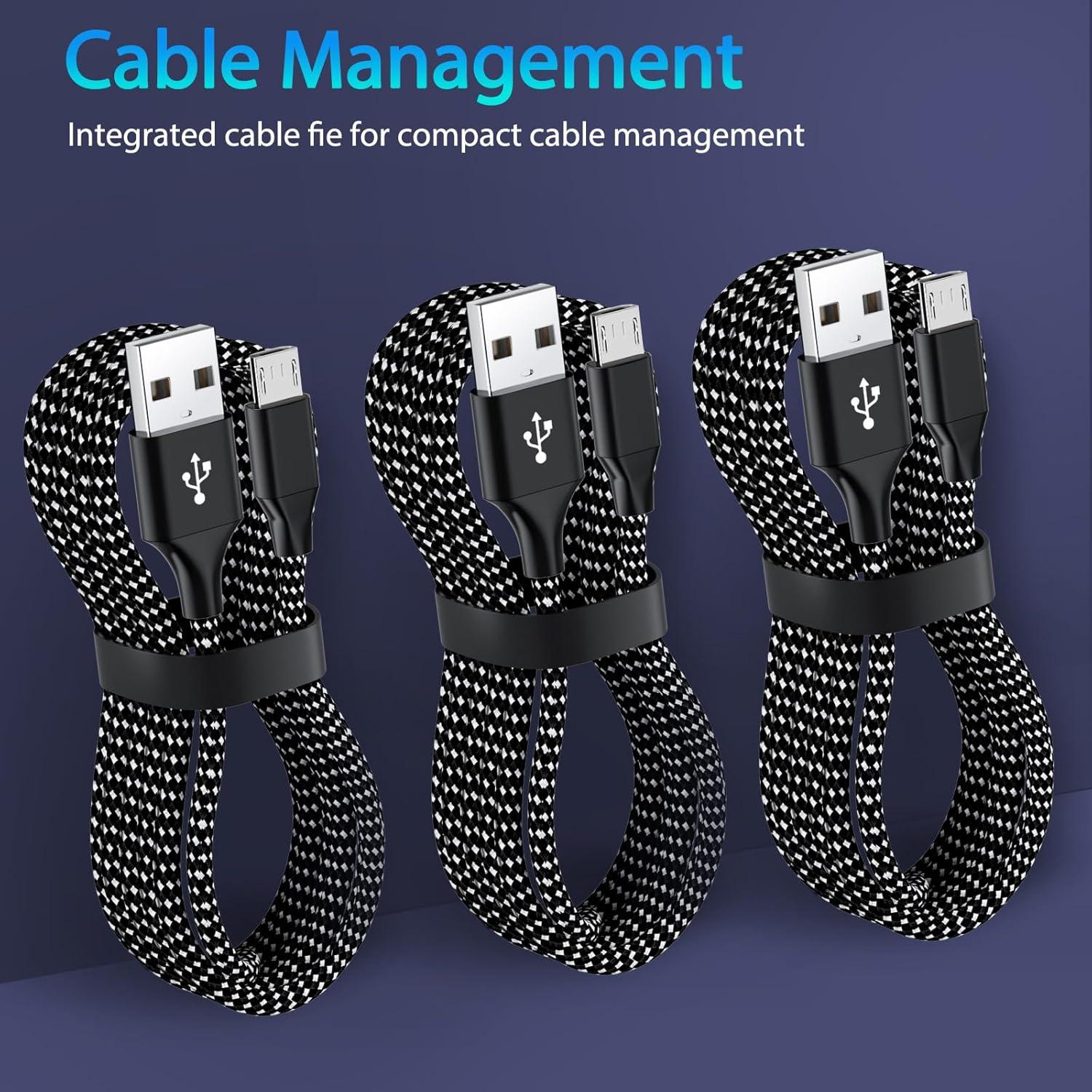 Cable de Carga Micro USB SCOVEE 1.83m para PS4 y Xbox One