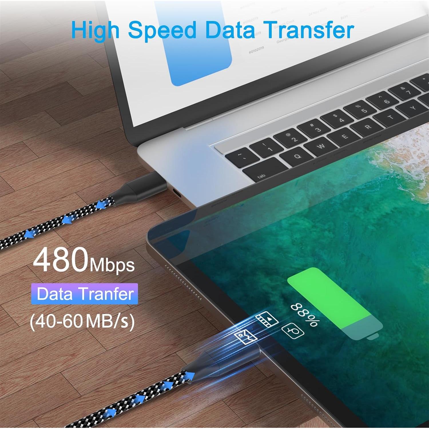 Cable de Carga Micro USB SCOVEE 1.83m para PS4 y Xbox One