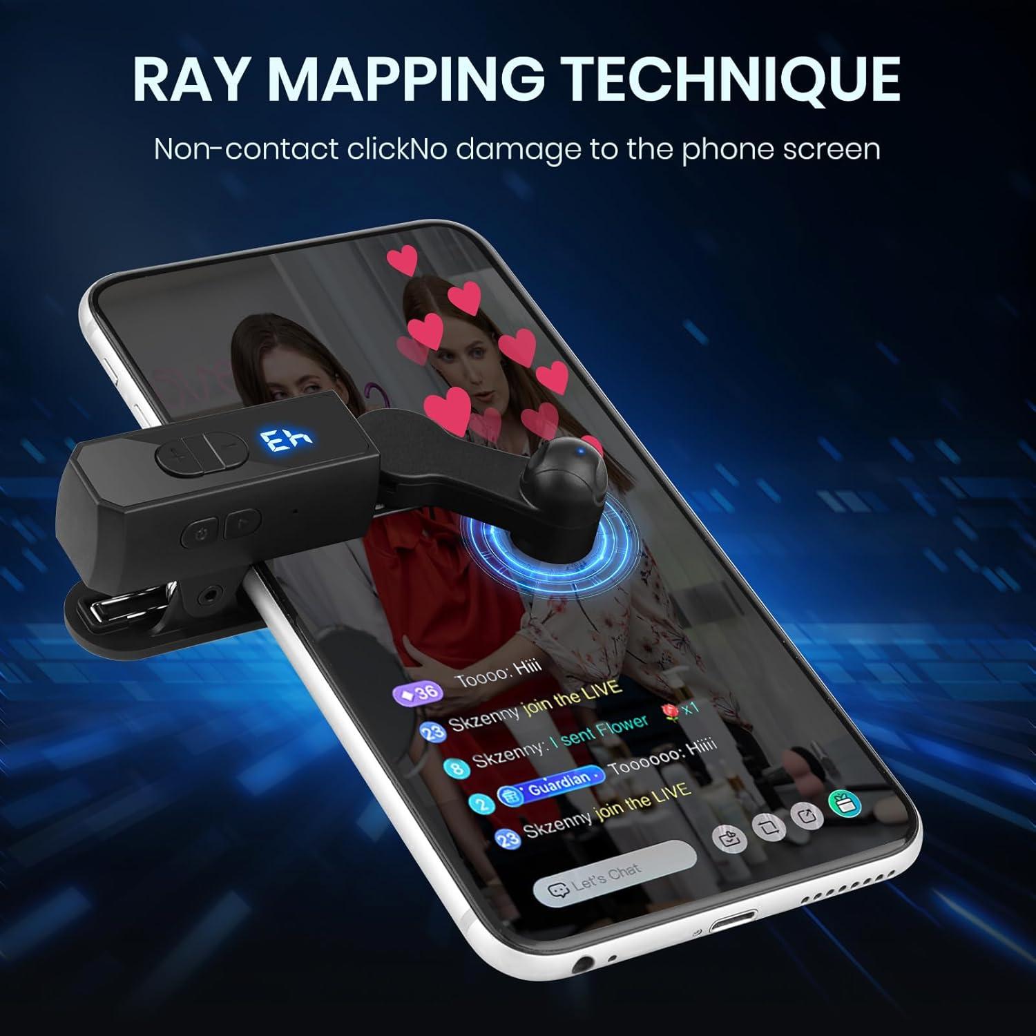 Clicador Automático para Teléfono Inteligente Shenzhen Negro