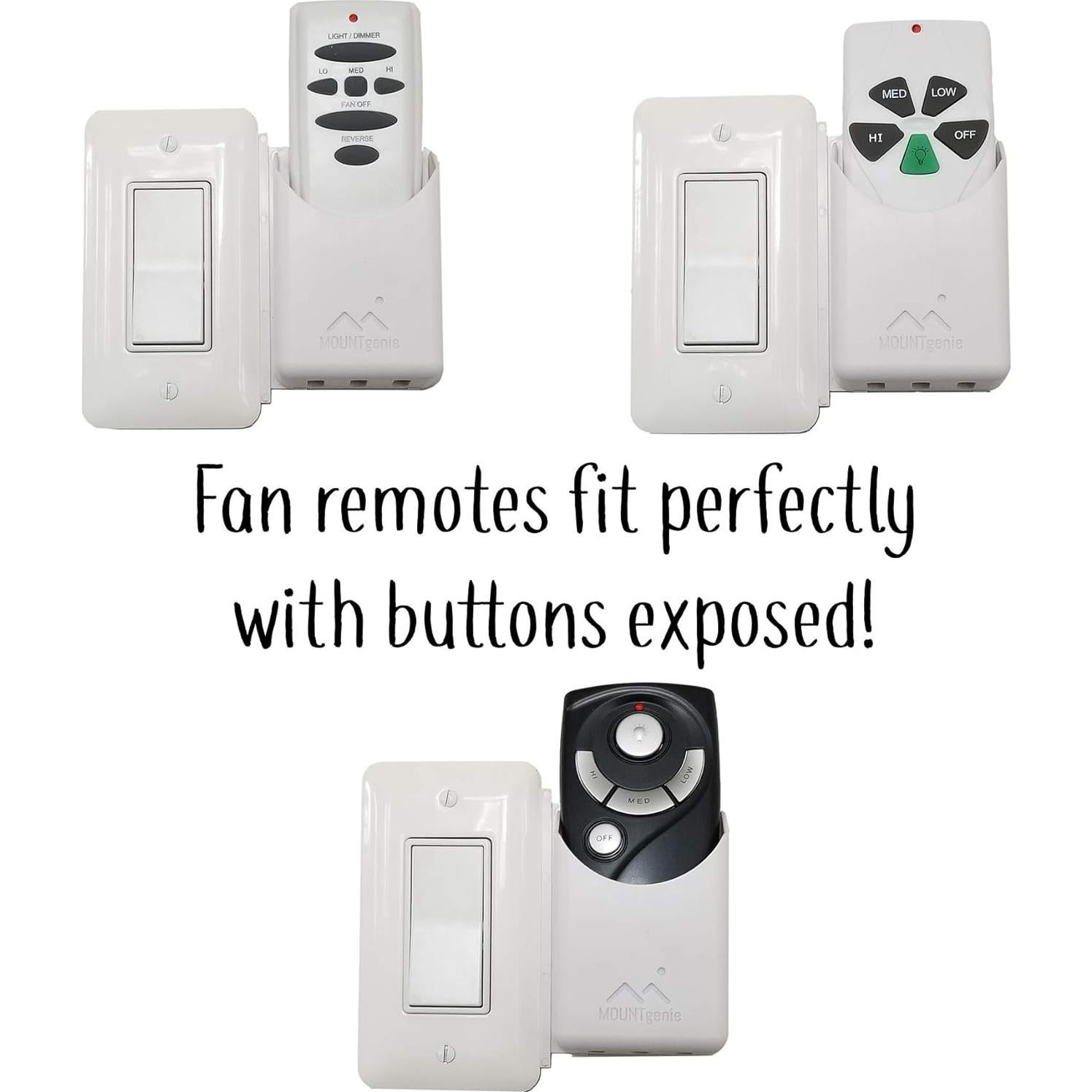 Soporte de Control Remoto Mount Genie Blanco para Pared