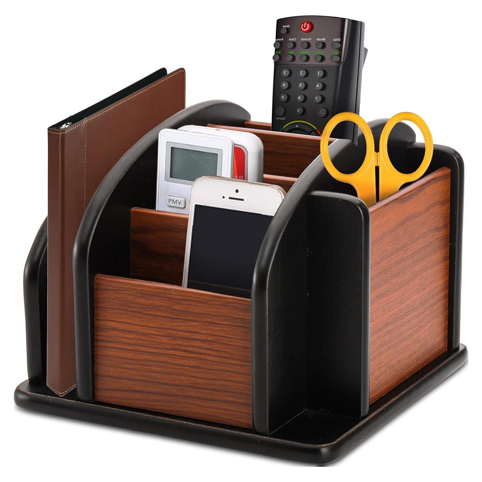 Soporte Giratorio de Madera DEAYOU 6 Compartimentos 360°