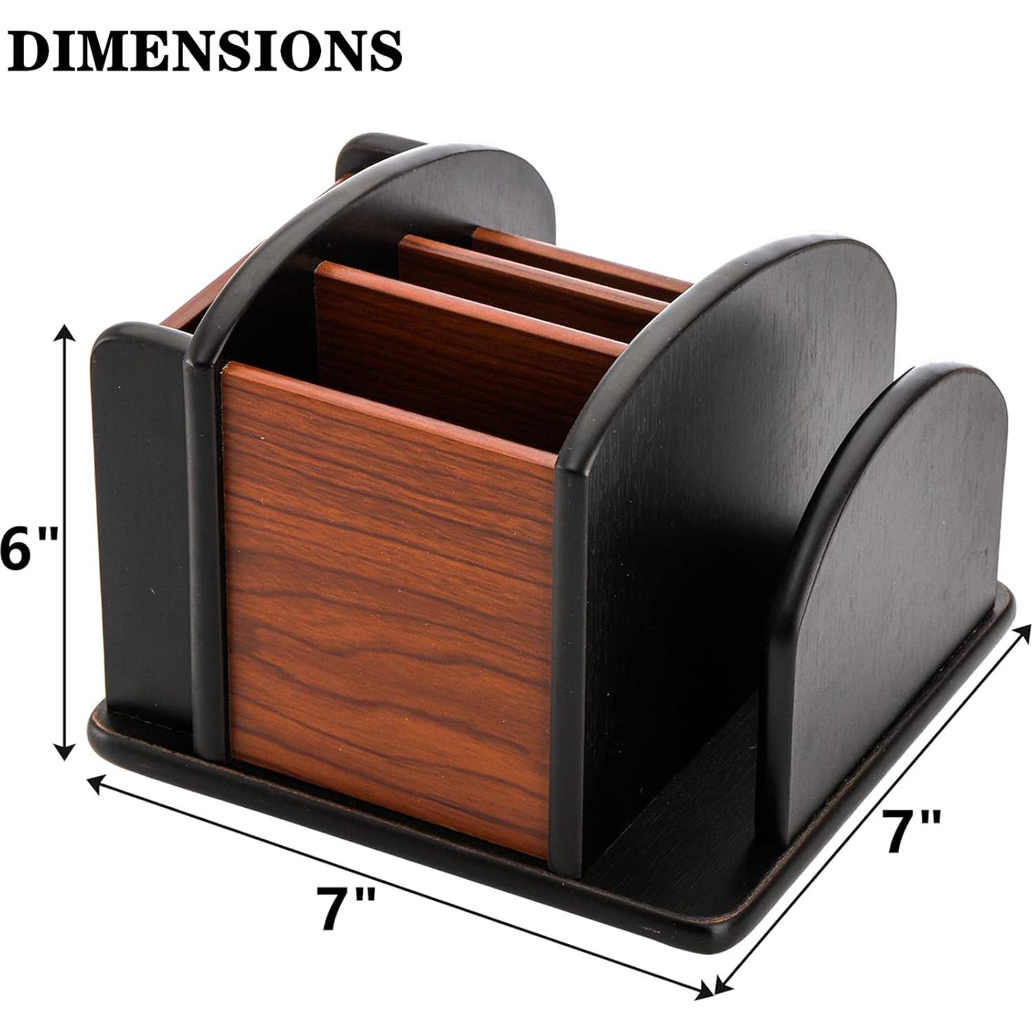 Soporte Giratorio de Madera DEAYOU 6 Compartimentos 360°