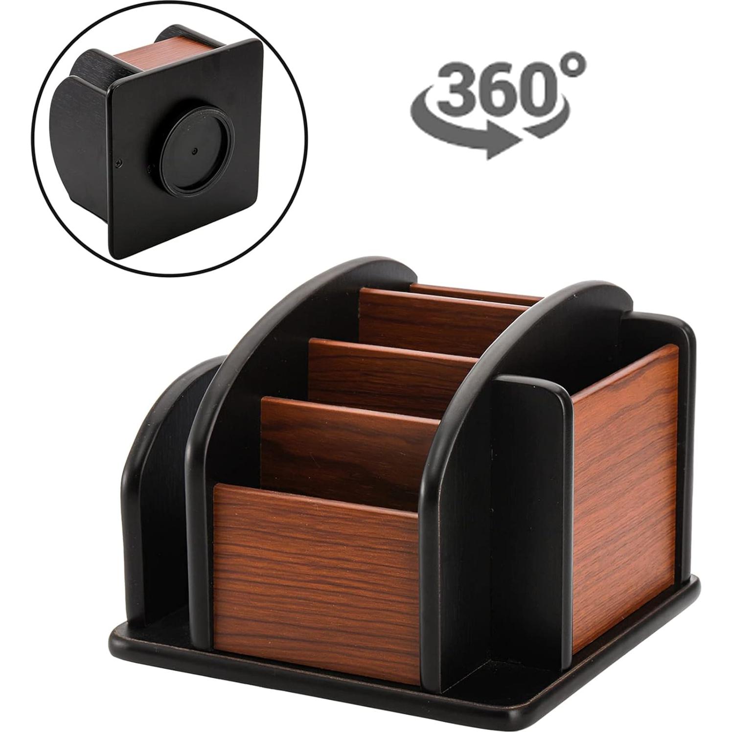Soporte Giratorio de Madera DEAYOU 6 Compartimentos 360°