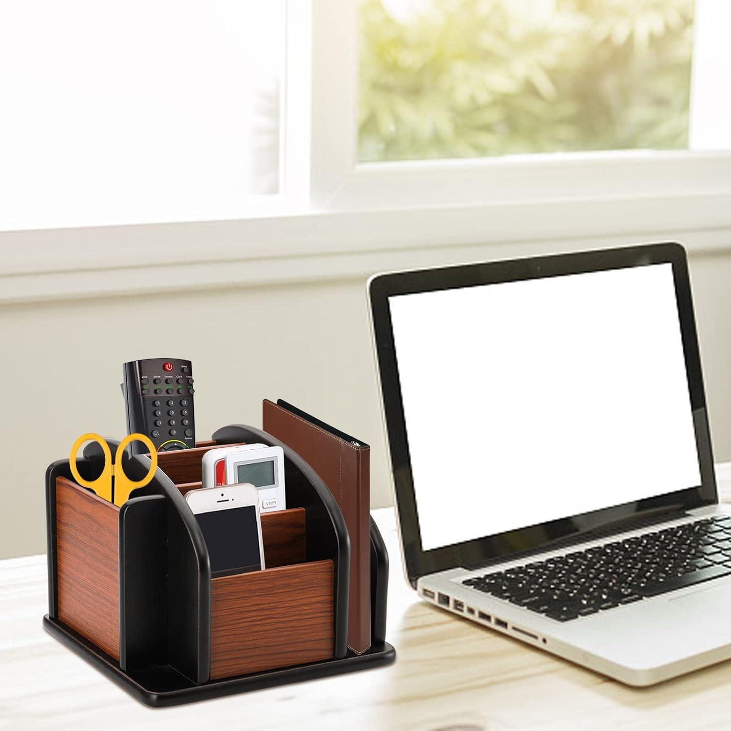 Soporte Giratorio de Madera DEAYOU 6 Compartimentos 360°