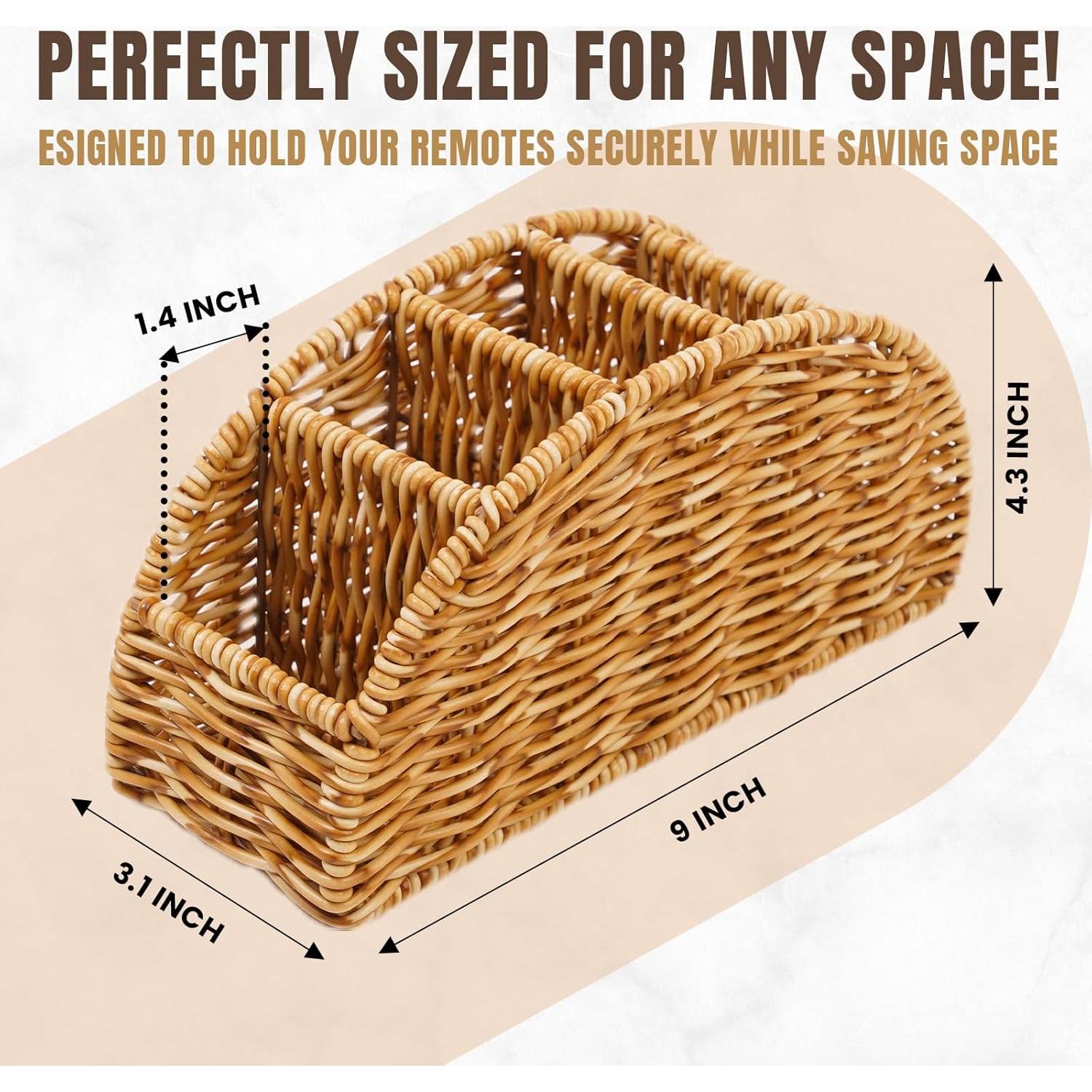 Organizador de Control Remoto Cantalop 5 Compartimentos Natural